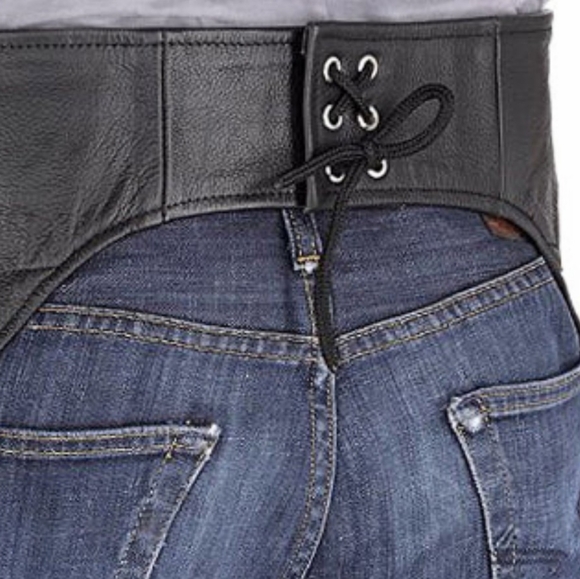 VIKING CYCLE PLAIN MOTORCYCLE CHAPS SIZE M - Picture 2 of 6